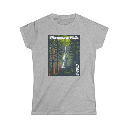 PNW Marymere Falls - Women's Softstyle Tee