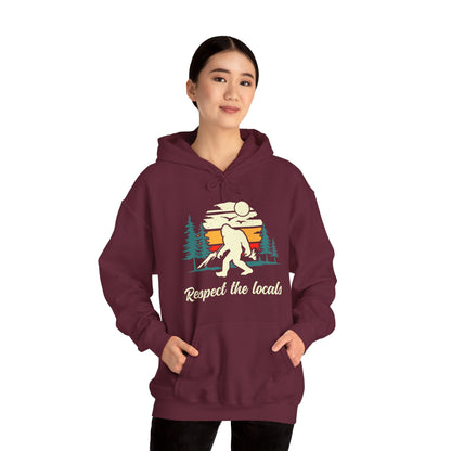 Respect the Locals - Bigfoot | Unisex Heavy Blend Hooded Sweatshirt