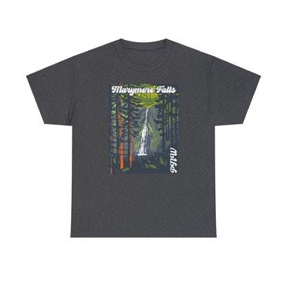 PNW Marymere Falls T-Shirt - Unisex Heavy Cotton Tee