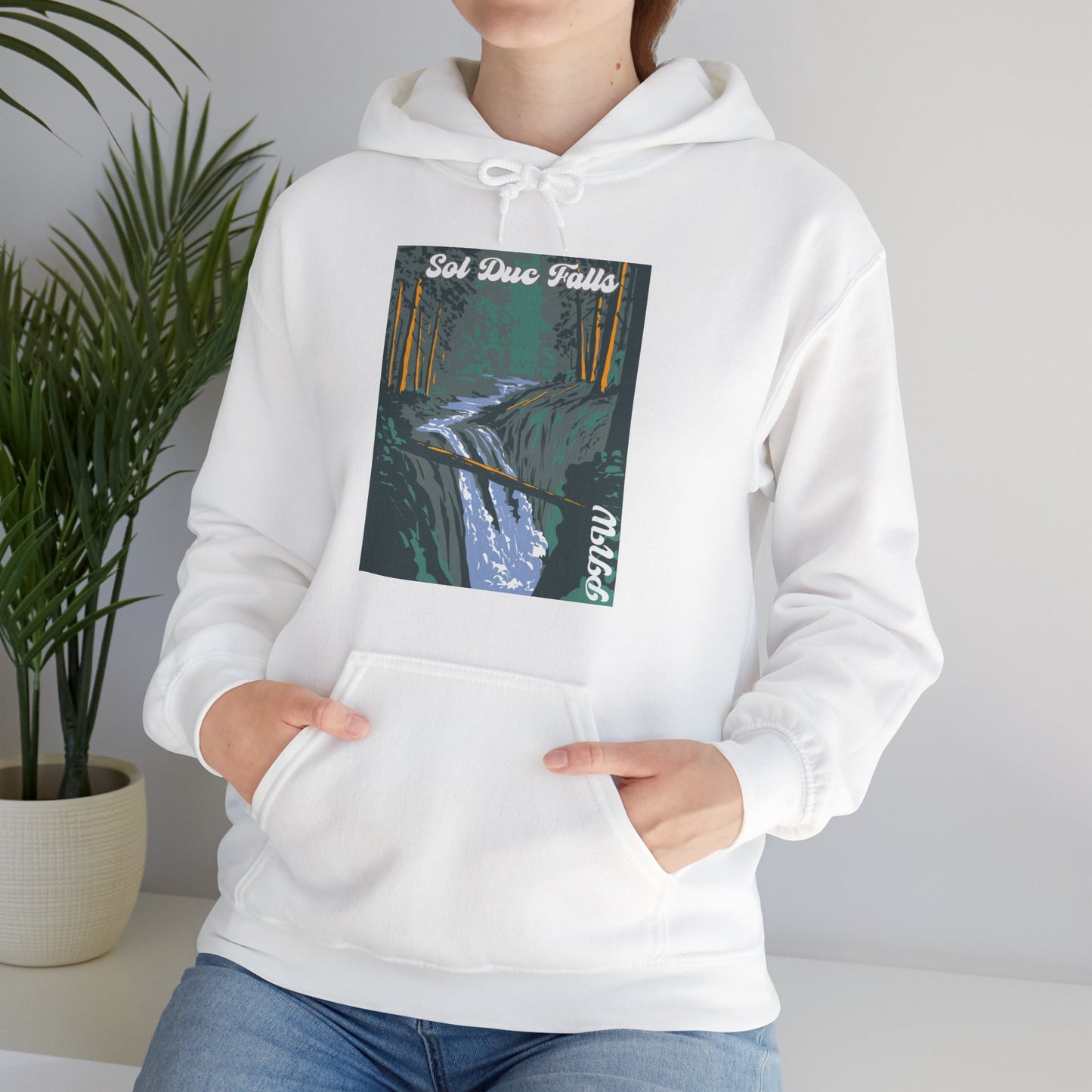 PNW Sol Duc Falls Hoodie - Unisex Heavy Blend™ Hooded Sweatshirt