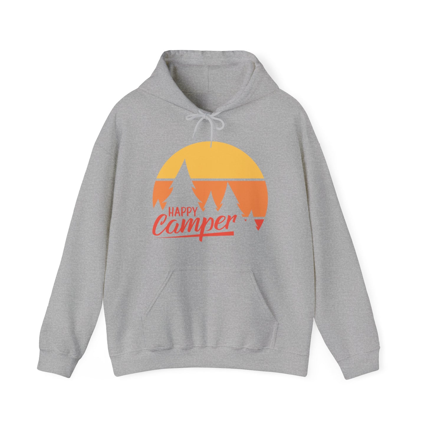 Happy Camper Adult Hoodie - Unisex Heavy Blend™ Hooded Sweatshirt - Bigfoot Bigheart Studio