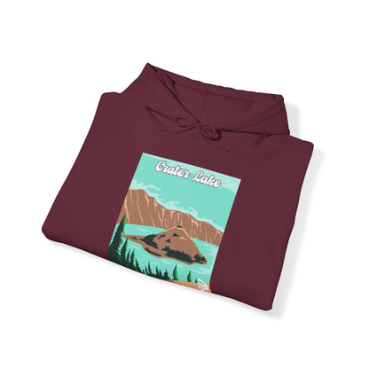 PNW Crater Lake - Hooded Sweatshirt