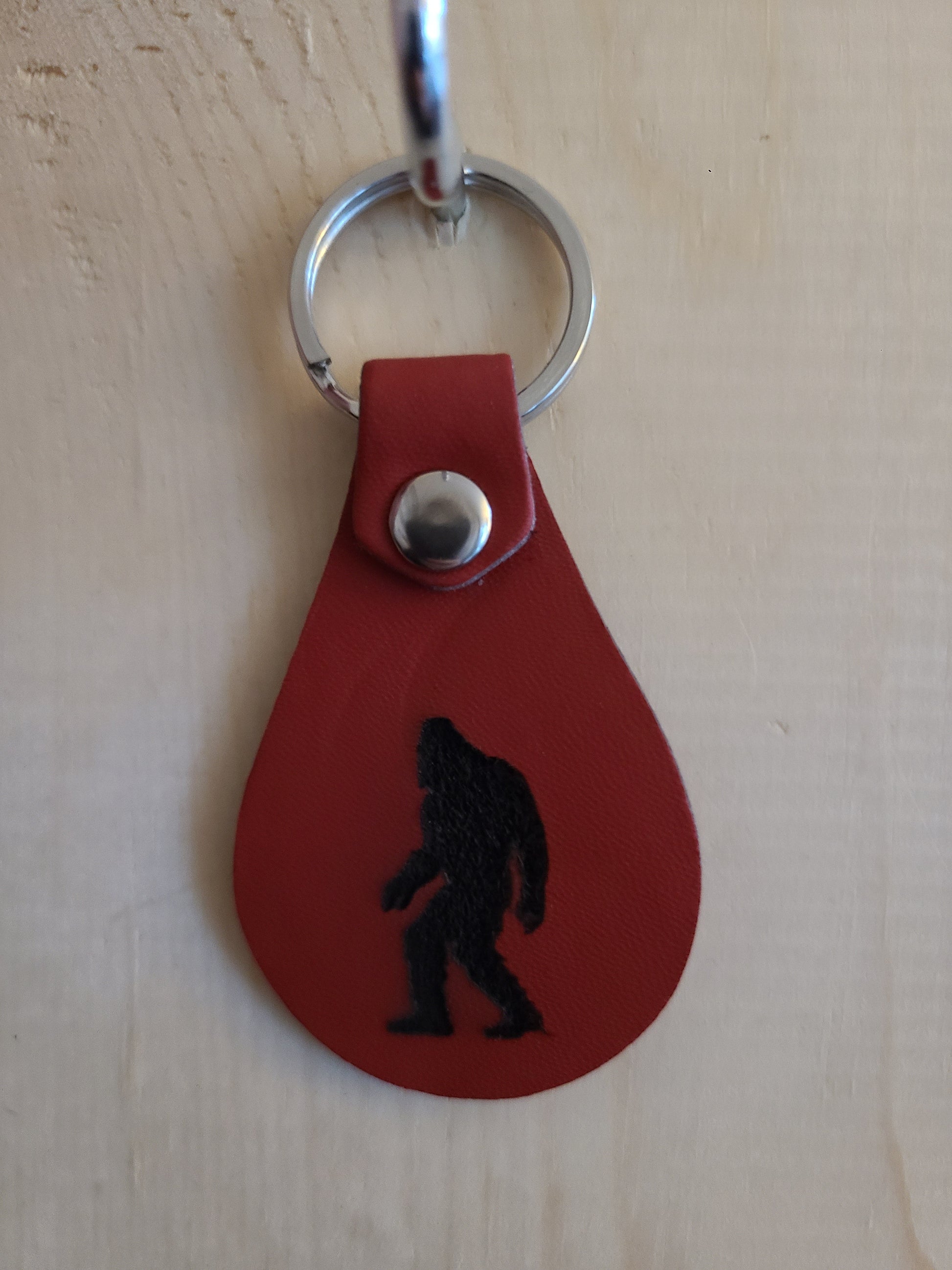 Bigfoot Keychain - Leather - Bigfoot Bigheart Studio