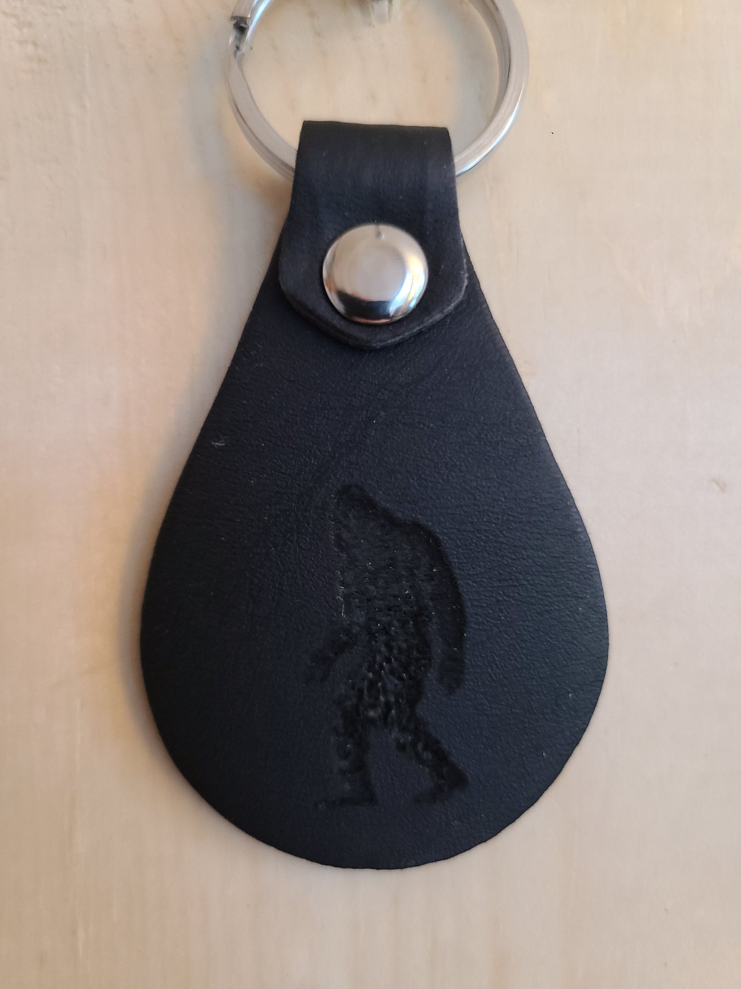 Bigfoot Keychain - Leather - Bigfoot Bigheart Studio