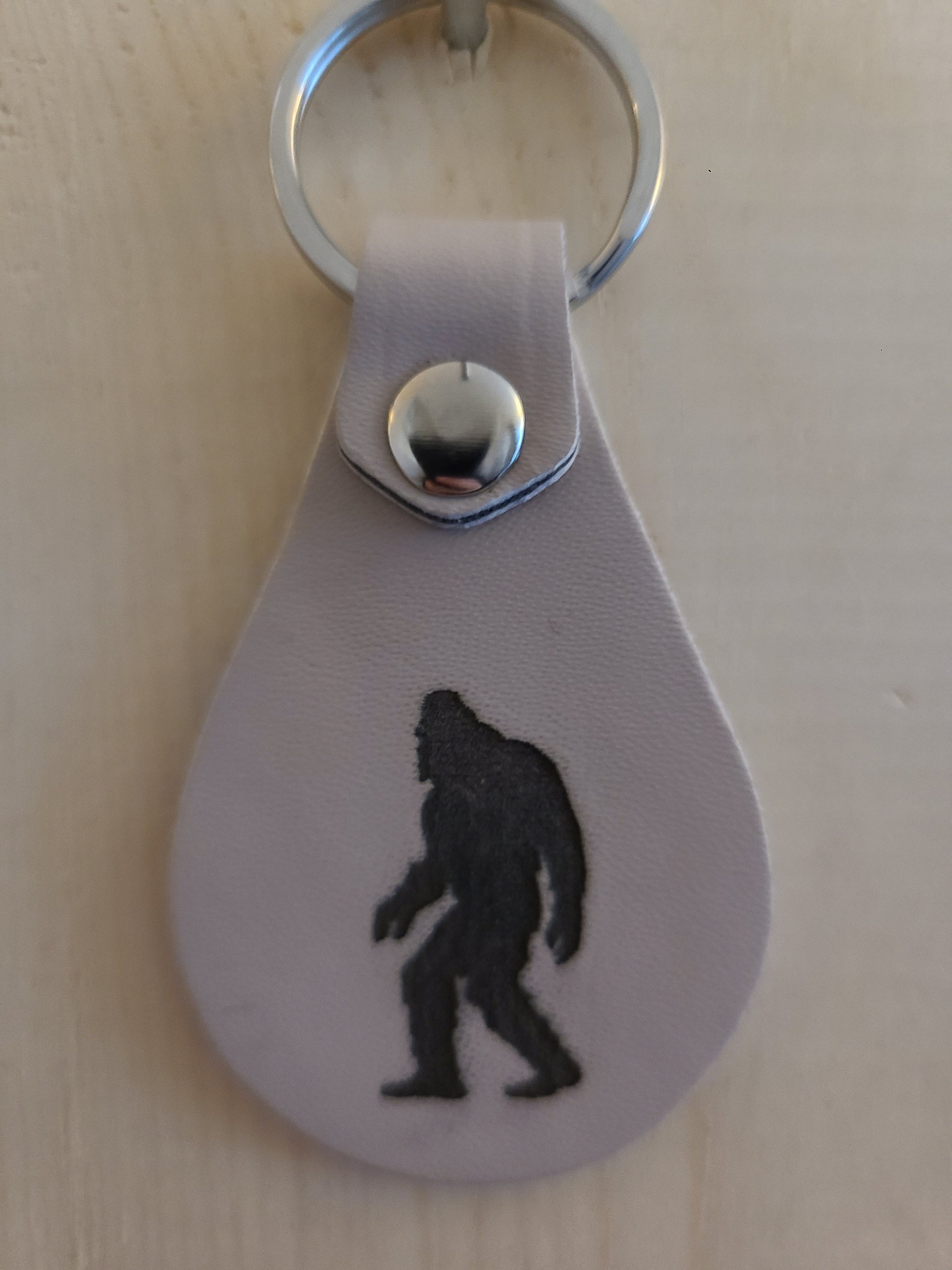 Bigfoot Keychain - Leather - Bigfoot Bigheart Studio