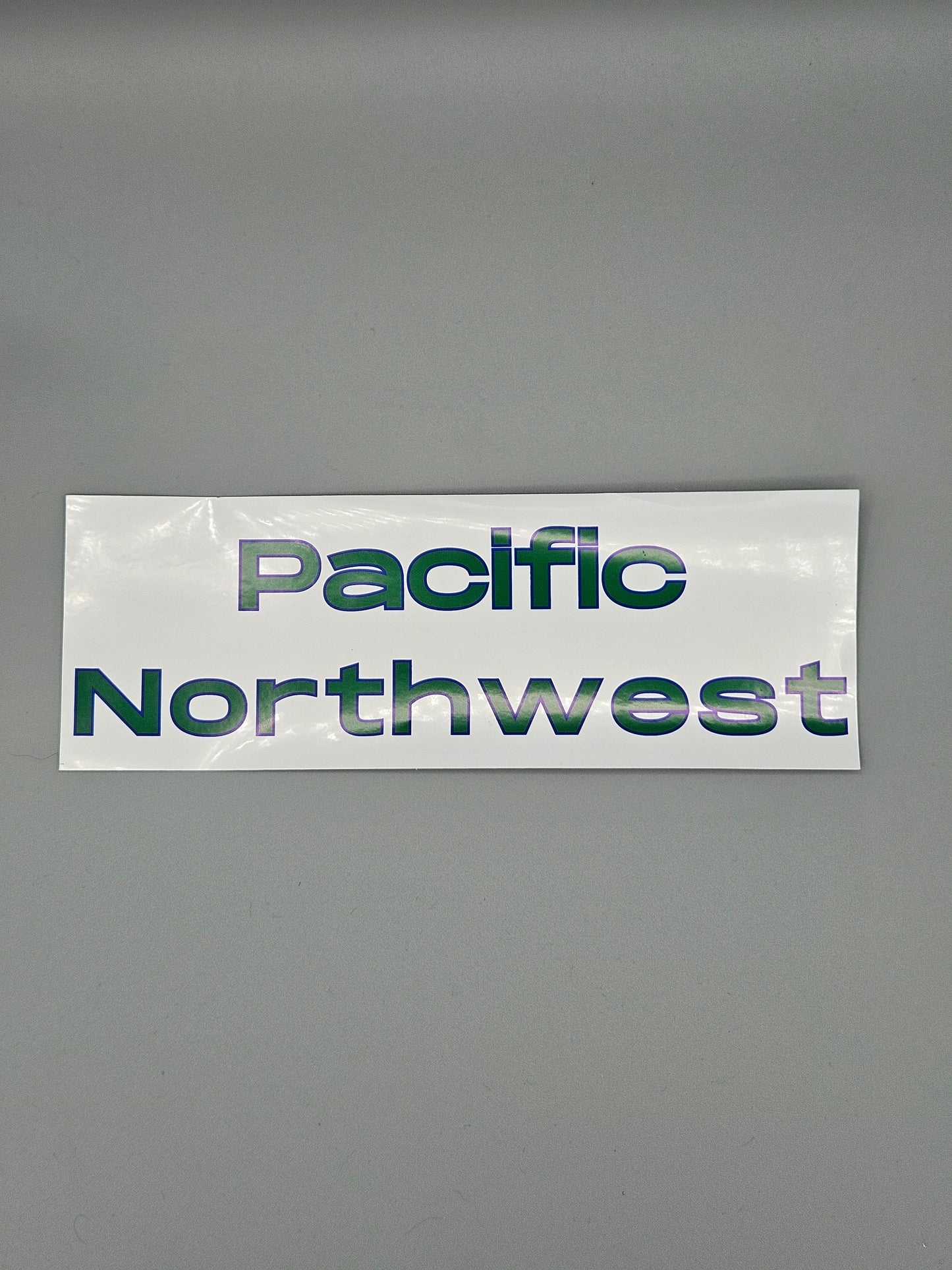 Pacific Northwest Simple | Green with Blue - Die-Cut Sticker