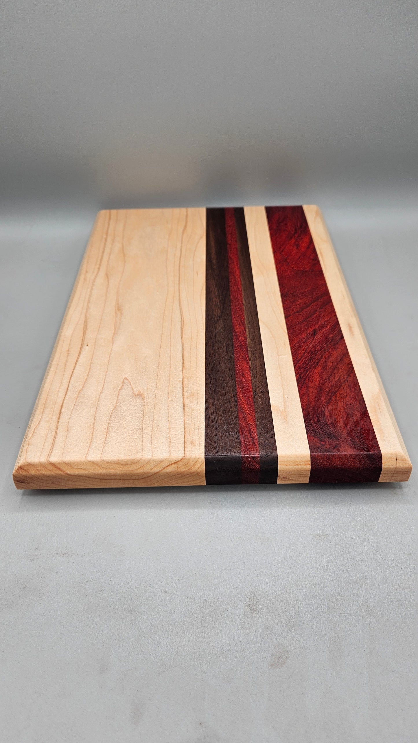 Medium Cutting Board - Padauk, Maple, Walnut