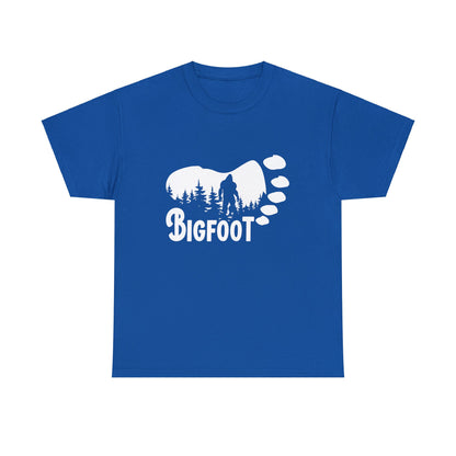 Bigfoot Footprint - Adult Unisex Heavy Cotton Tee