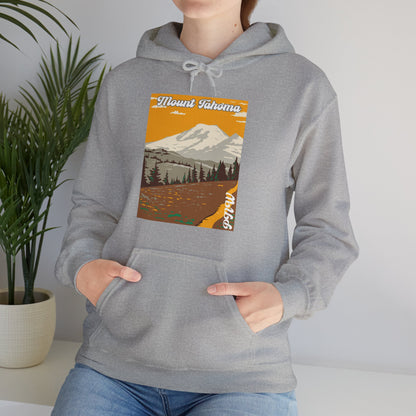 PNW Mount Tahoma (Mt. Rainier) Hoodie - Unisex Heavy Blend™ Hooded Sweatshirt