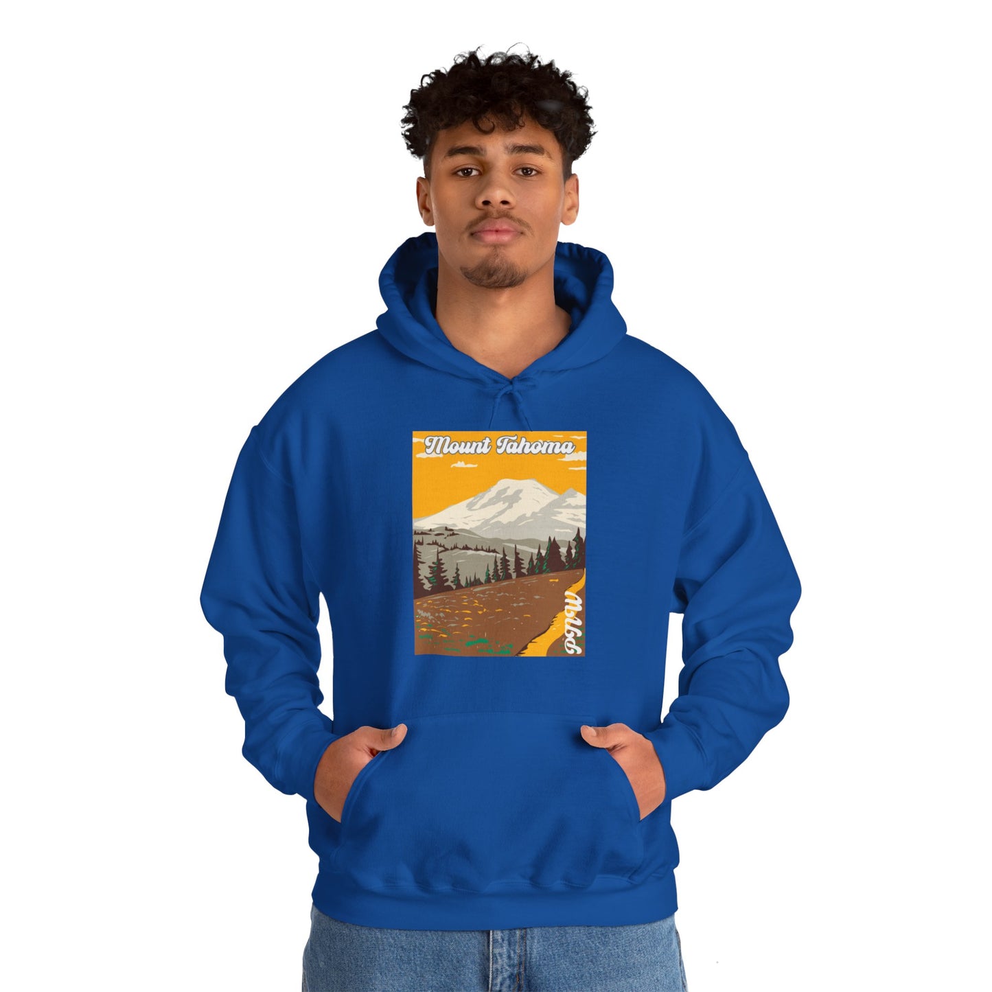 PNW Mount Tahoma (Mt. Rainier) Hoodie - Unisex Heavy Blend™ Hooded Sweatshirt