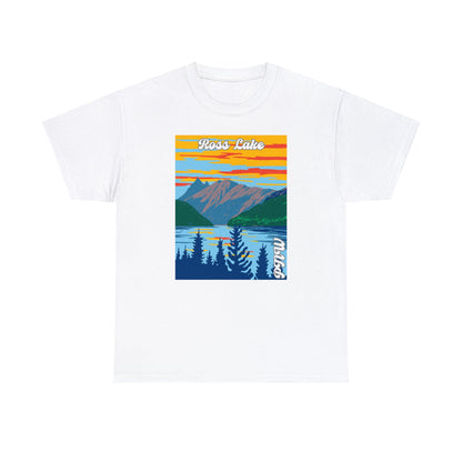 PNW Ross Lake T-Shirt - Unisex Heavy Cotton Tee - Bigfoot Bigheart Studio