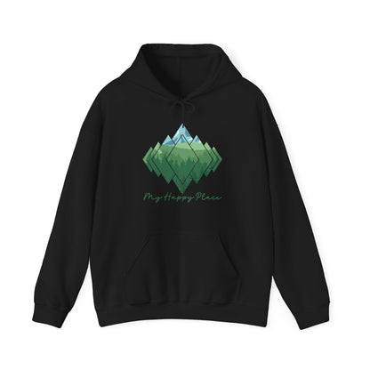 My Happy Place - Mountain Forest - Unisex Heavy Blend™ Hooded Sweatshirt