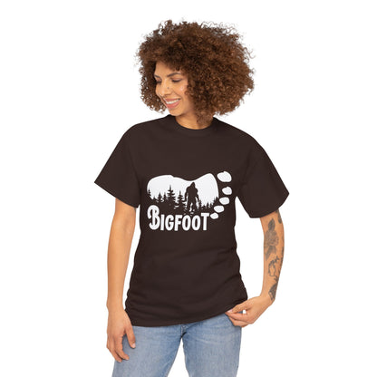 Bigfoot Footprint - Adult Unisex Heavy Cotton Tee