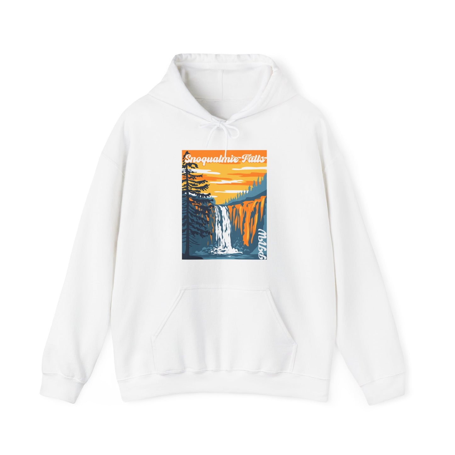 PNW Snoqualmie Falls Hoodie - Unisex Heavy Blend™ Hooded Sweatshirt