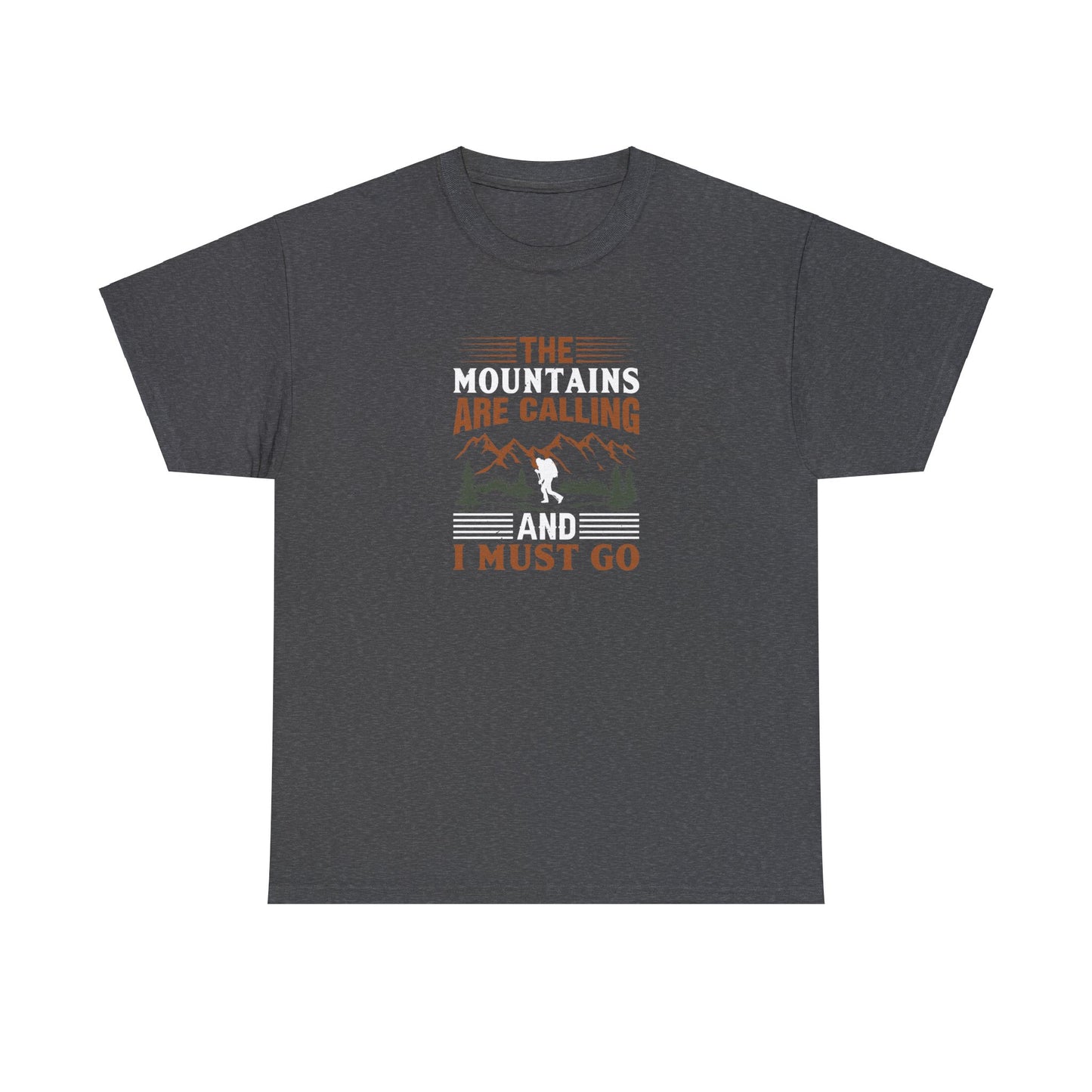 The Mountains are Calling T-Shirt - Unisex Heavy Cotton Tee