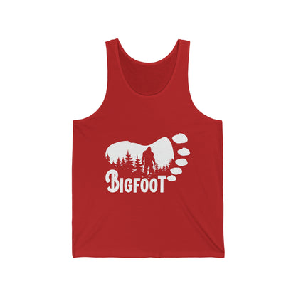 Bigfoot Footprint - Unisex Jersey Tank