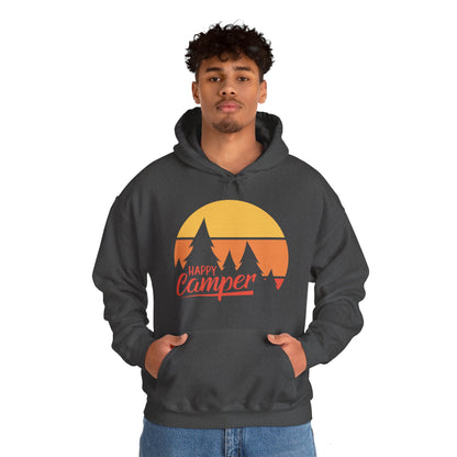 Happy Camper Adult Hoodie - Unisex Heavy Blend™ Hooded Sweatshirt - Bigfoot Bigheart Studio