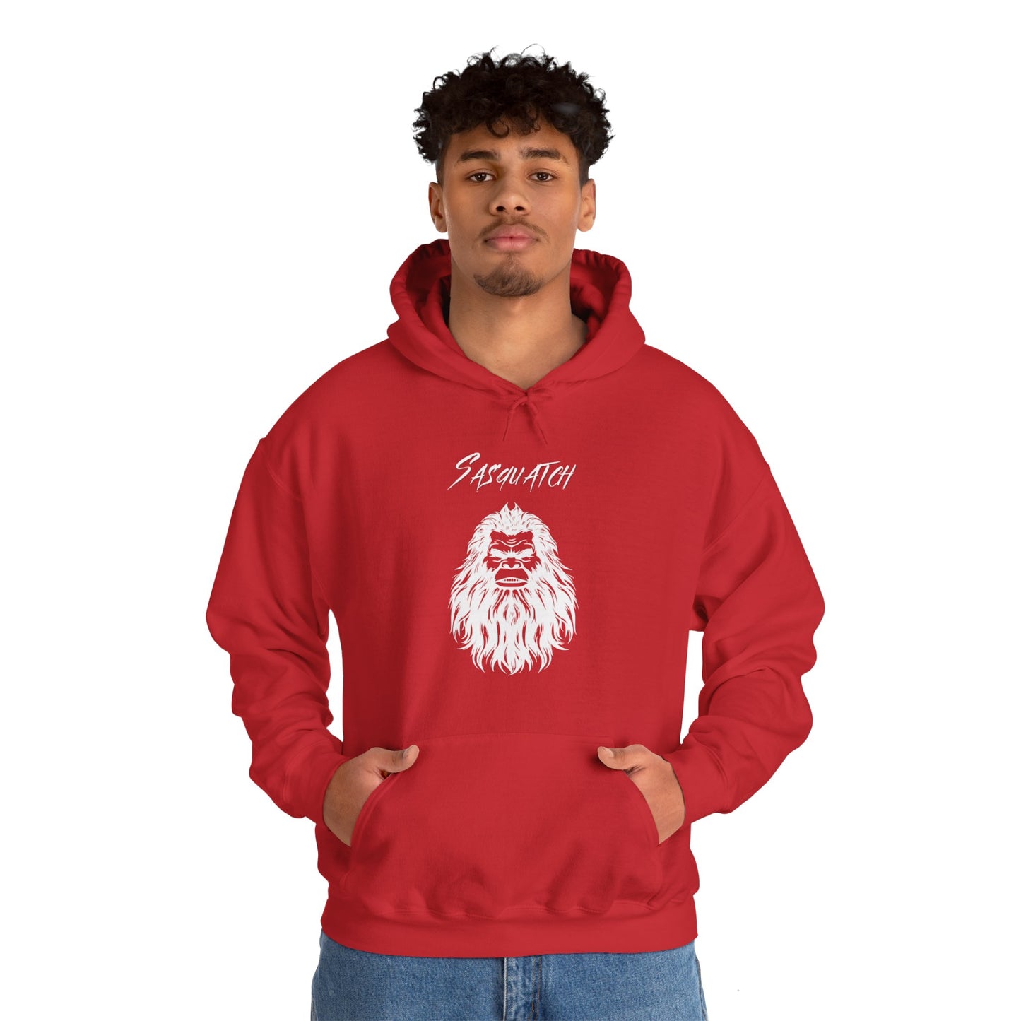 Sasquatch Selfie Adult Hoodie - Unisex Heavy Blend™ Hooded Sweatshirt