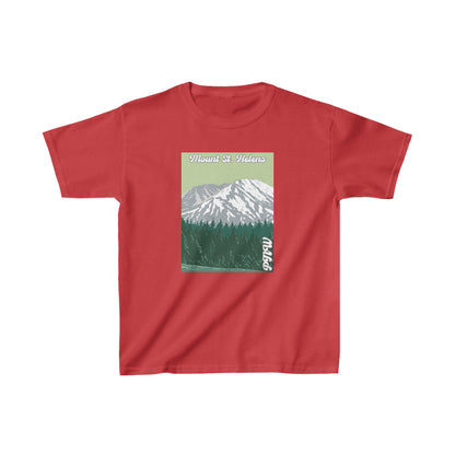 PNW Mount St. Helens Youth Tee - Kids Heavy Cotton™ Tee - Bigfoot Bigheart Studio