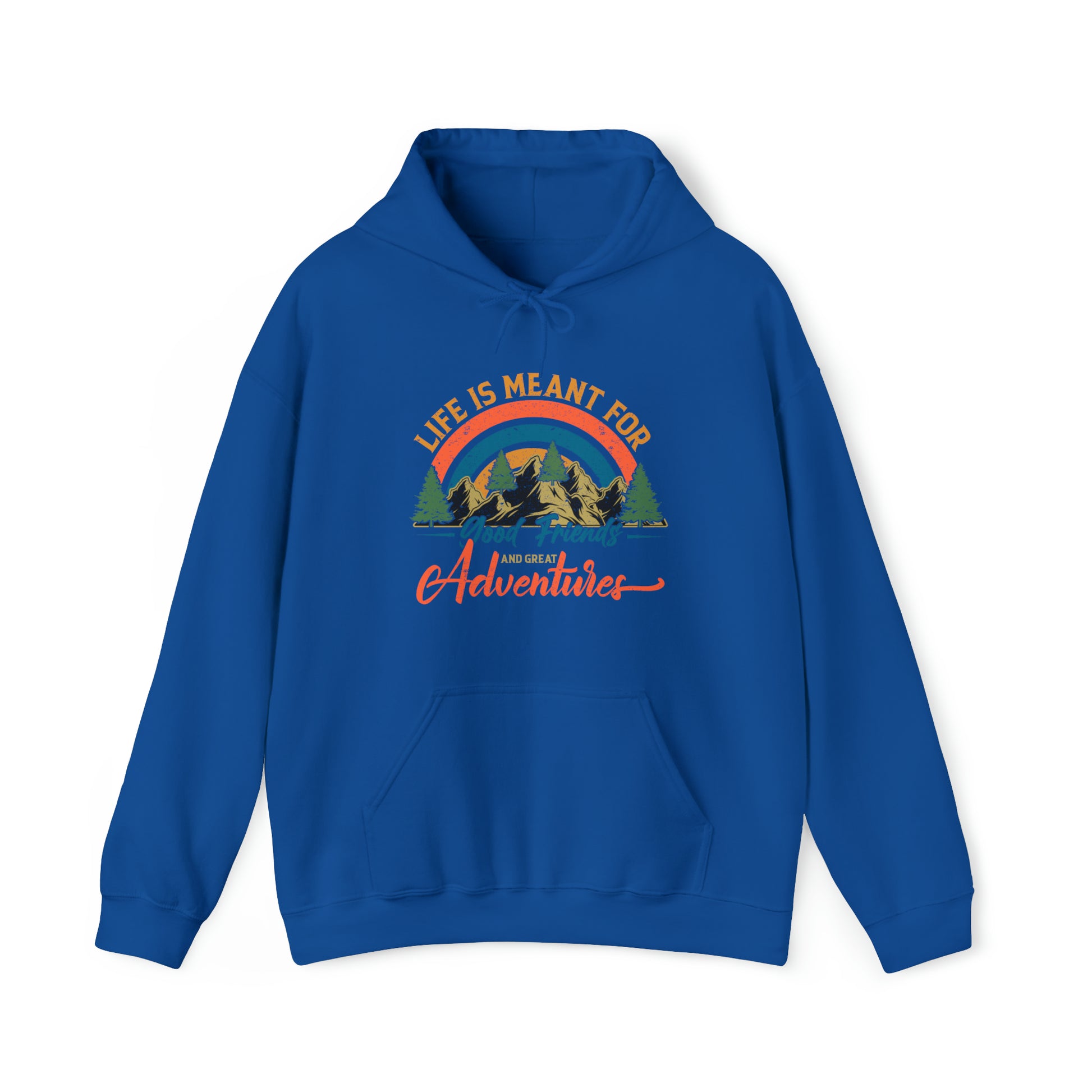 Good Friends Great Adventures - Unisex Heavy Blend™ Hooded Sweatshirt - Bigfoot Bigheart Studio