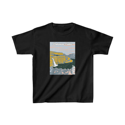 PNW Palouse Falls Youth Tee - Kids Heavy Cotton™ Tee - Bigfoot Bigheart Studio