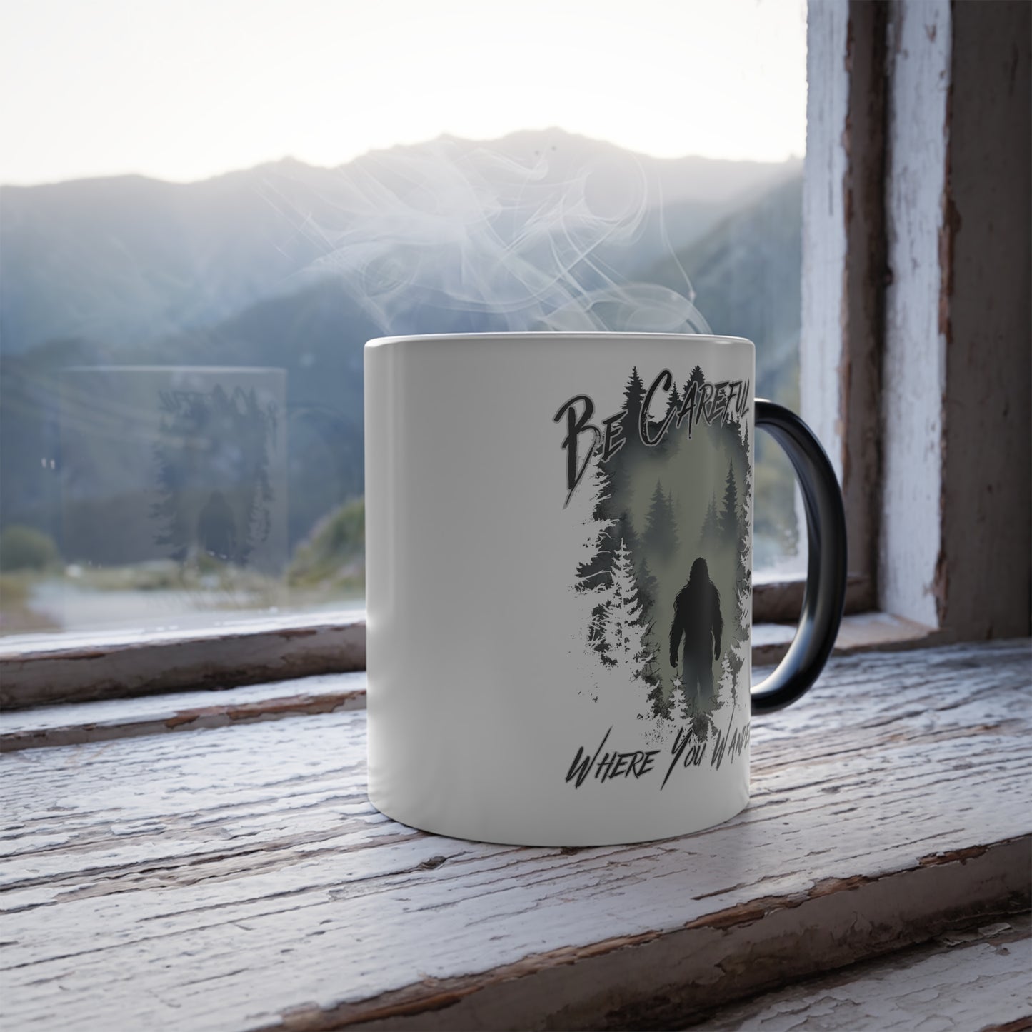 Be Careful Where You Wander - Sasquatch | Color Morphing Mug