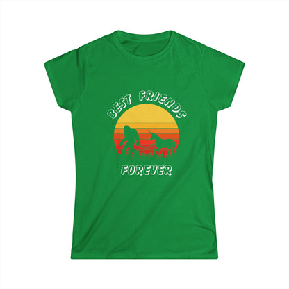 Unicorn Bigfoot Best Friends Forever - Women's Softstyle Tee