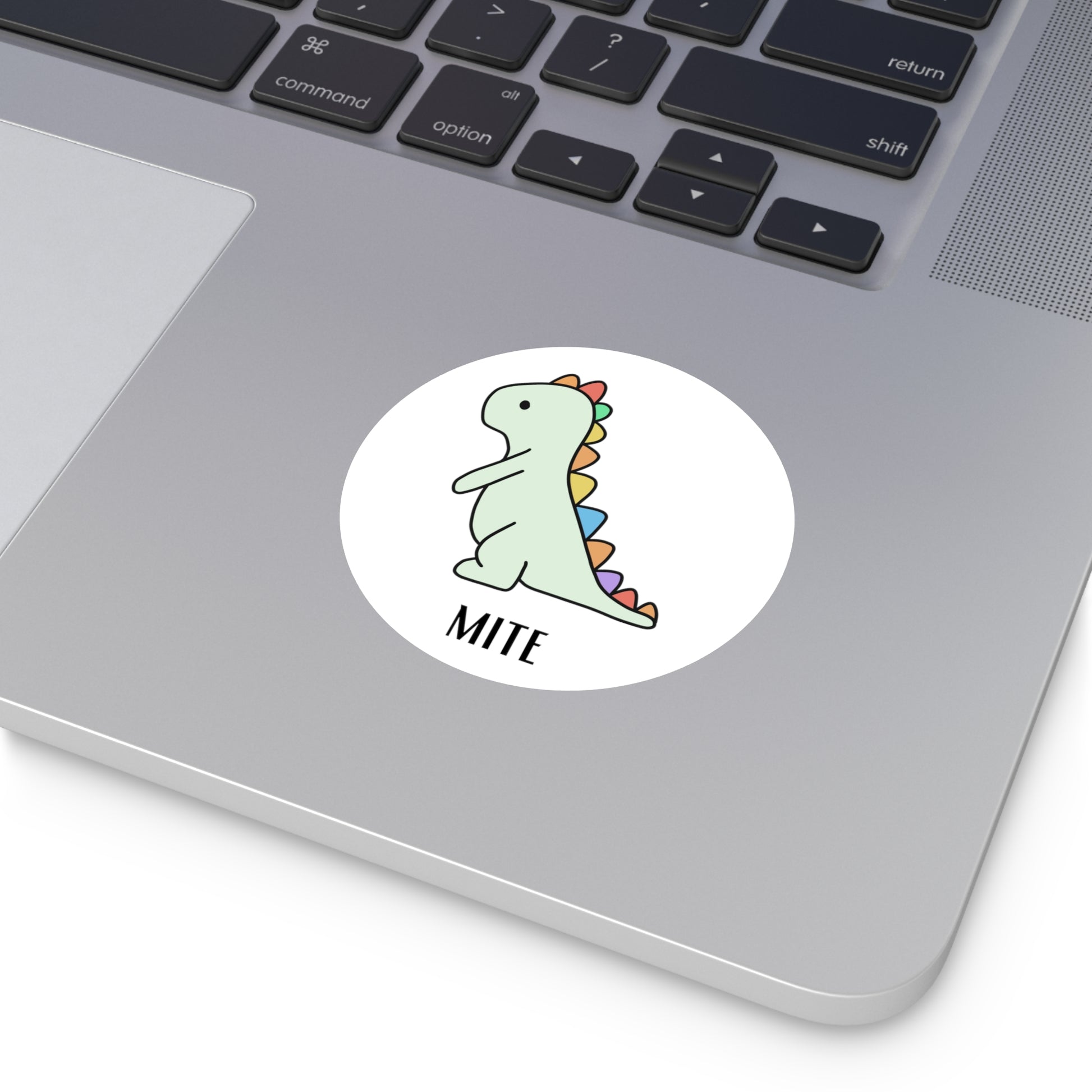 Dino-Mite - Vinyl Sticker Round - Bigfoot Bigheart Studio