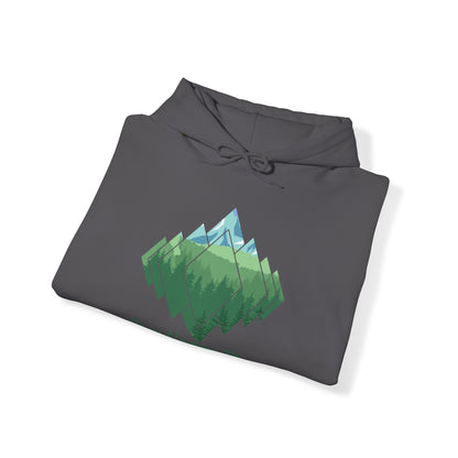 My Happy Place - Mountain Forest - Unisex Heavy Blend™ Hooded Sweatshirt