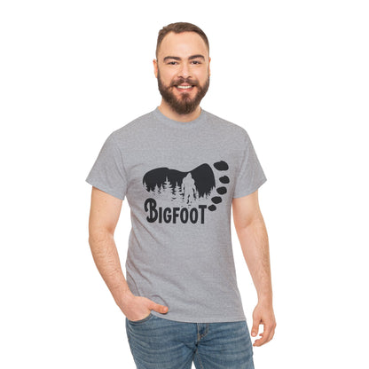 Bigfoot Footprint - Adult Unisex Heavy Cotton Tee