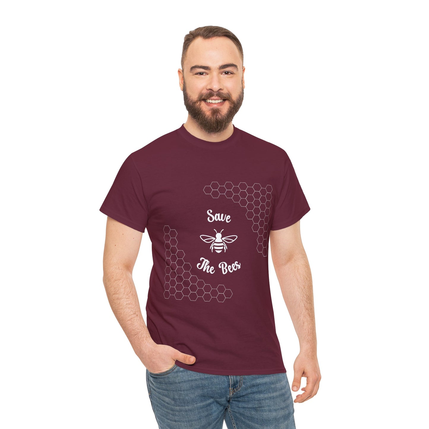 Save the Bees T-Shirt - Unisex Heavy Cotton Tee