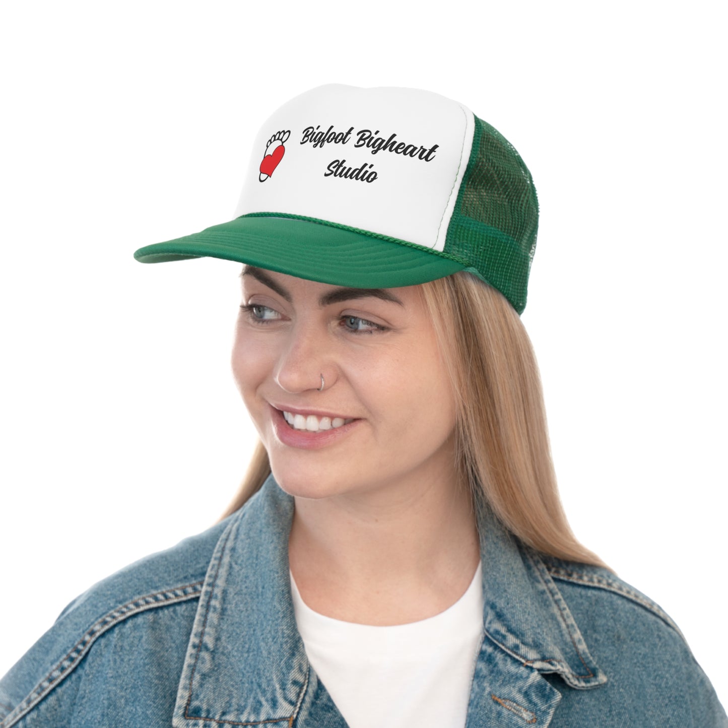 Bigfoot Bigheart Studio Logo - Trucker Caps