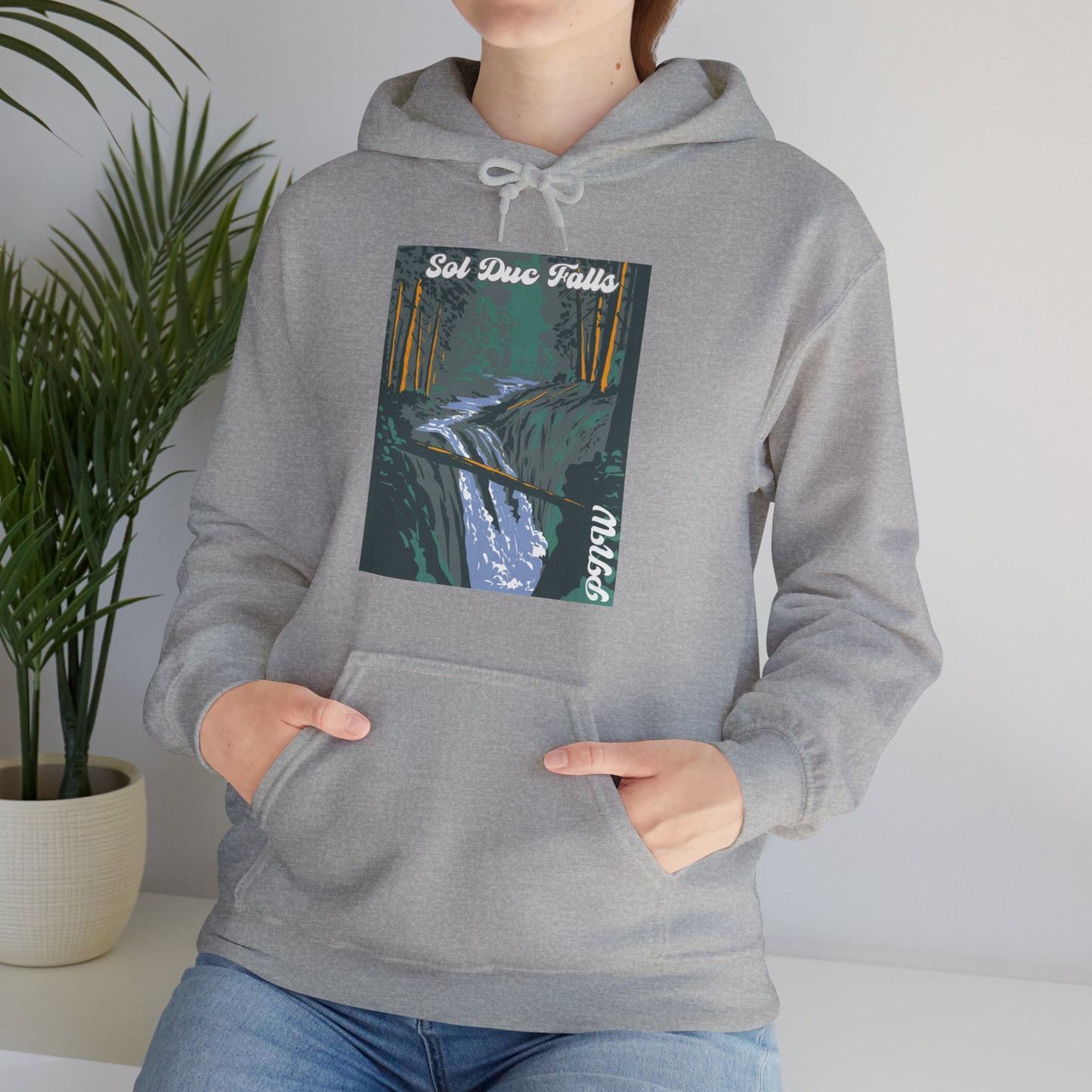 PNW Sol Duc Falls Hoodie - Unisex Heavy Blend™ Hooded Sweatshirt