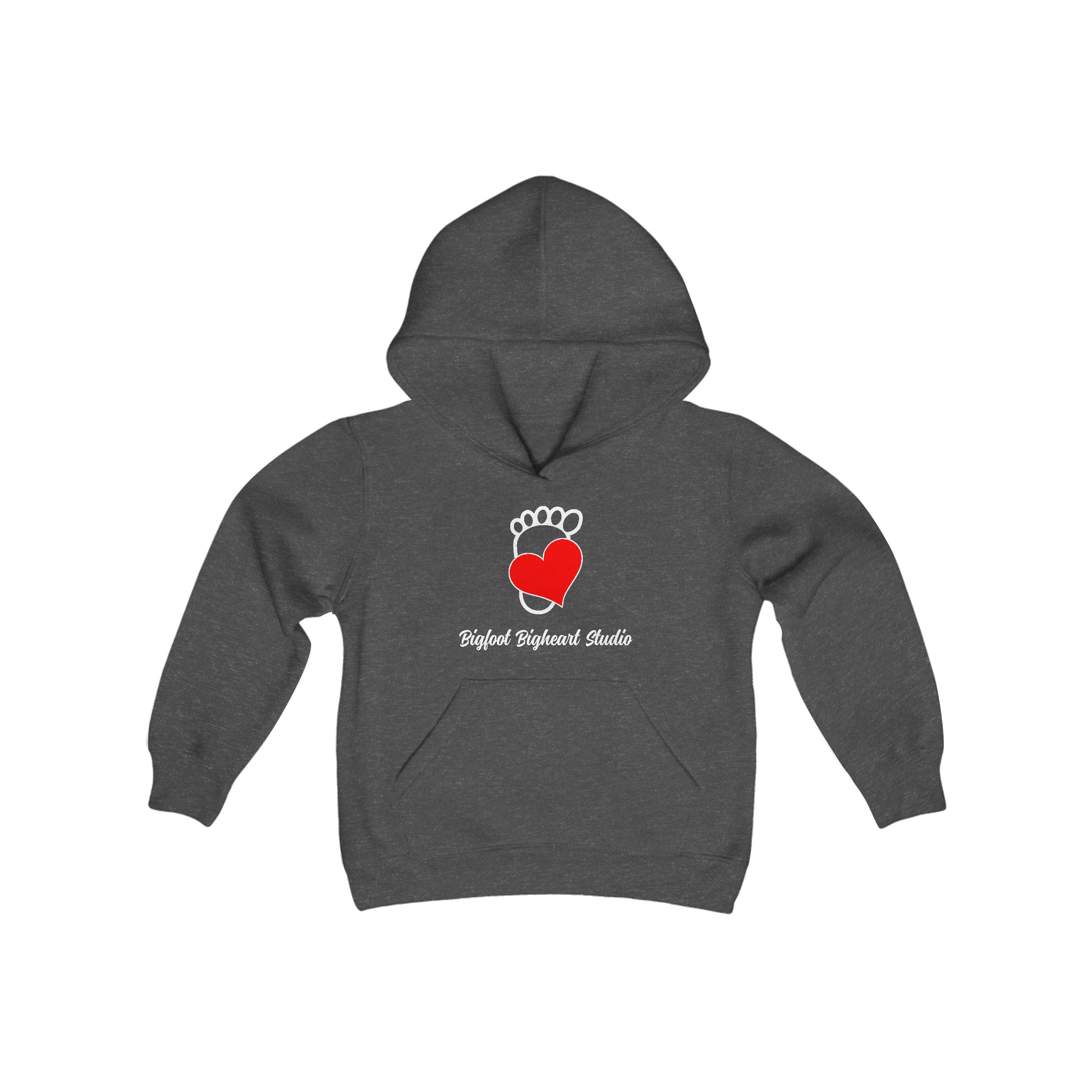 Bigfoot Bigheart Studio Logo Kids Hoodie - Youth Heavy Blend Hooded Sweatshirt - Bigfoot Bigheart Studio