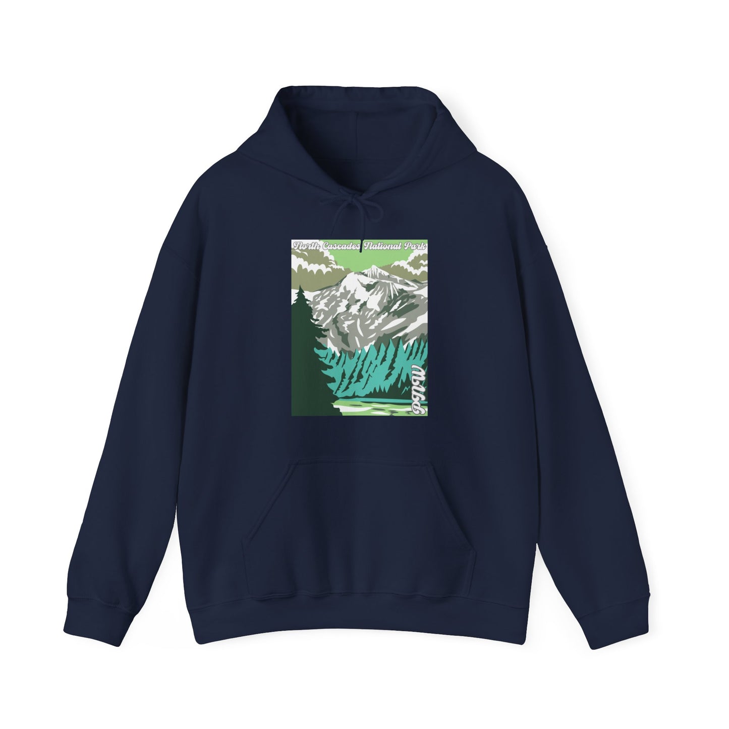 PNW North Cascades National Park Hoodie - Unisex Heavy Blend™ Hooded Sweatshirt