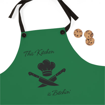 This Kitchen is Bitchin - Apron - Bigfoot Bigheart Studio