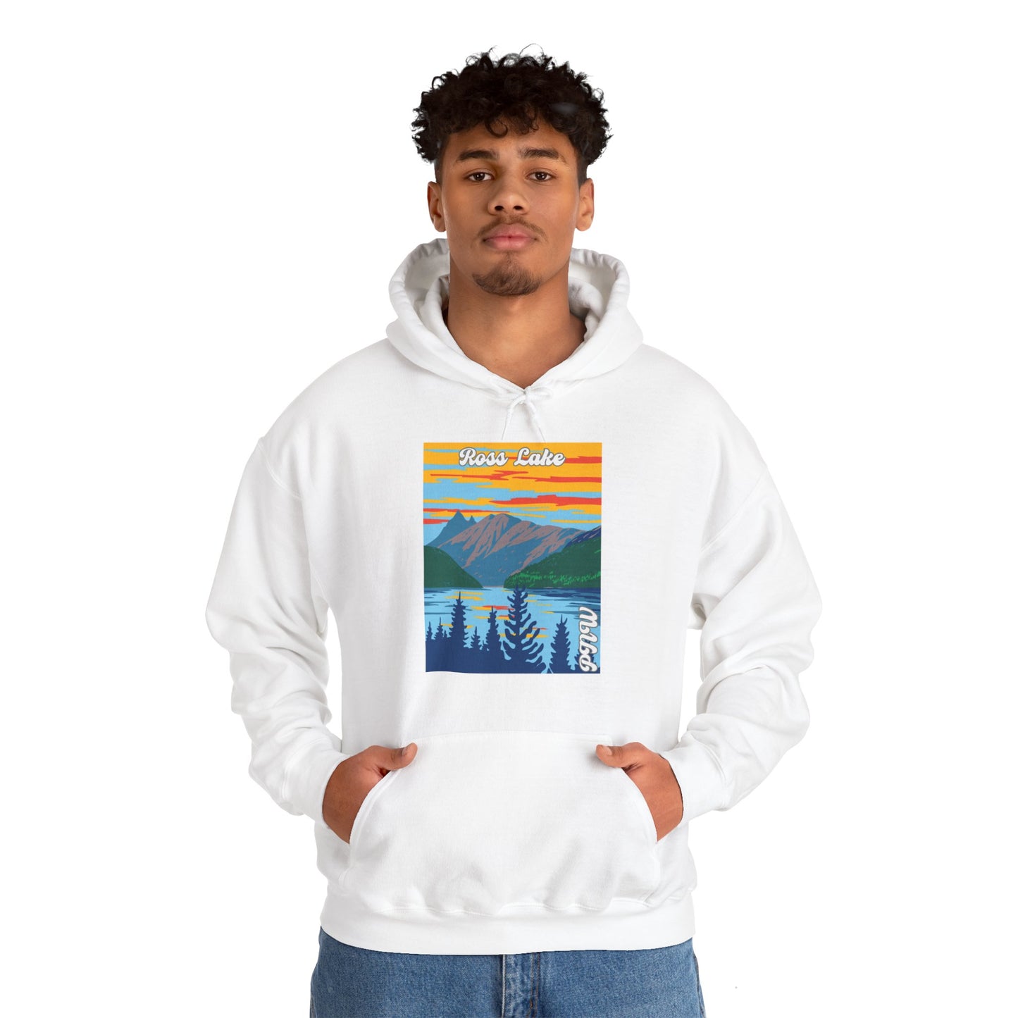 PNW Ross Lake Hoodie - Unisex Heavy Blend™ Hooded Sweatshirt