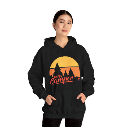 Happy Camper Adult Hoodie - Unisex Heavy Blend™ Hooded Sweatshirt - Bigfoot Bigheart Studio