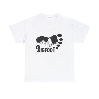 Bigfoot Footprint - Adult Unisex Heavy Cotton Tee