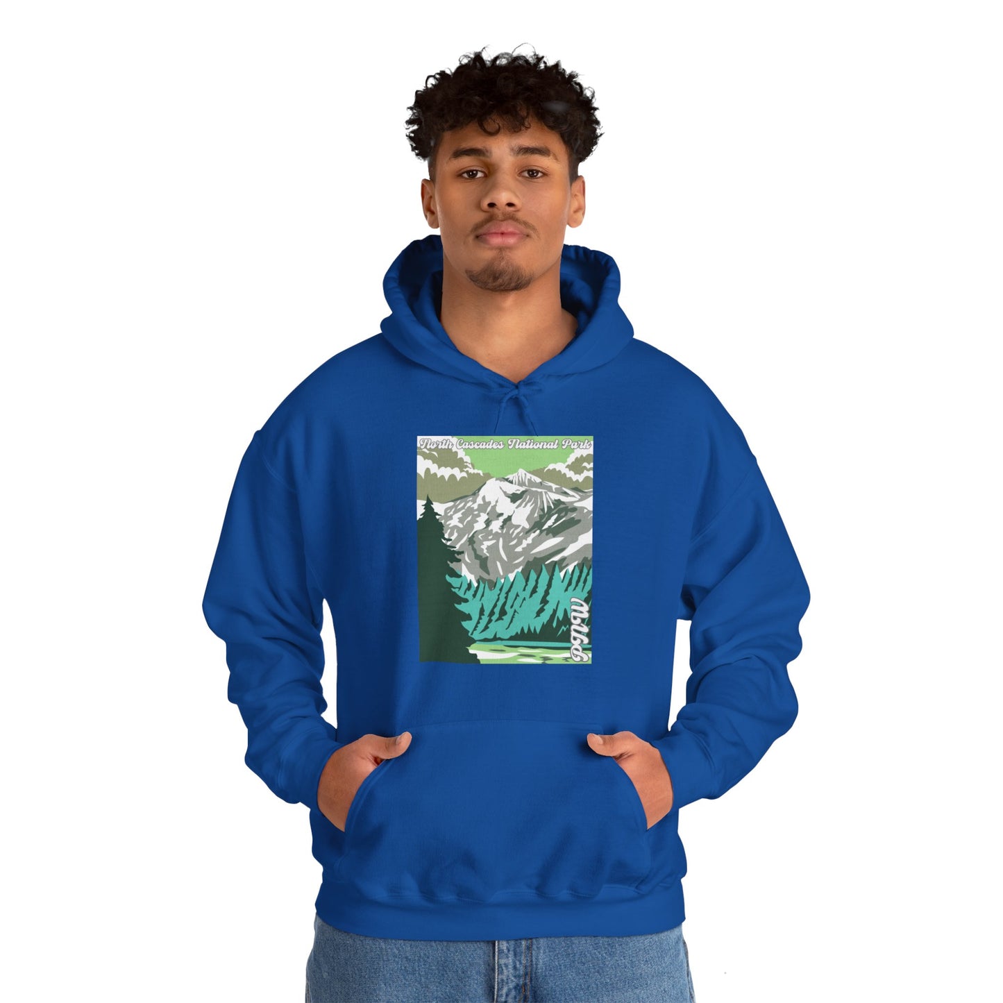 PNW North Cascades National Park Hoodie - Unisex Heavy Blend™ Hooded Sweatshirt