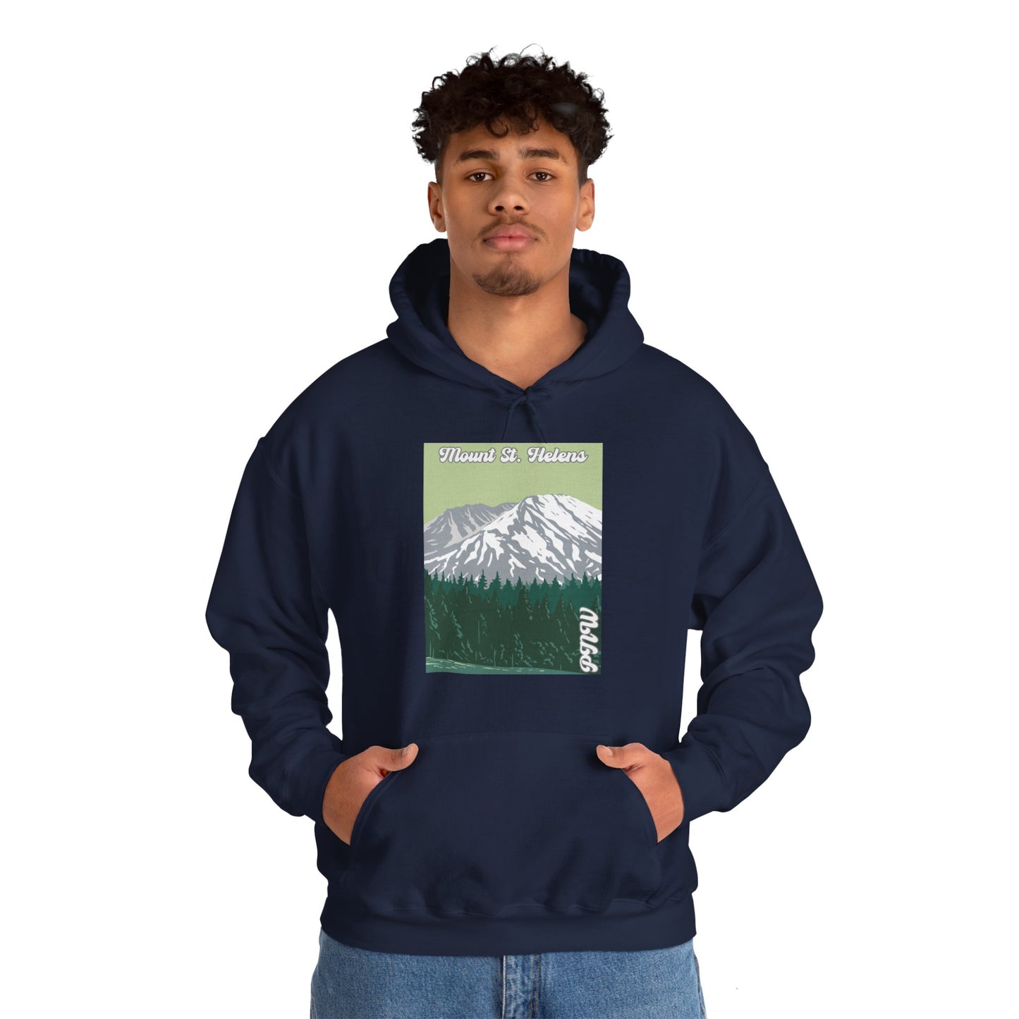 PNW Mount St. Helens Hoodie - Unisex Heavy Blend™ Hooded Sweatshirt