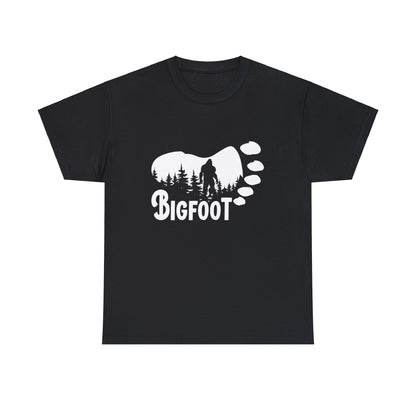 Bigfoot Footprint - Adult Unisex Heavy Cotton Tee