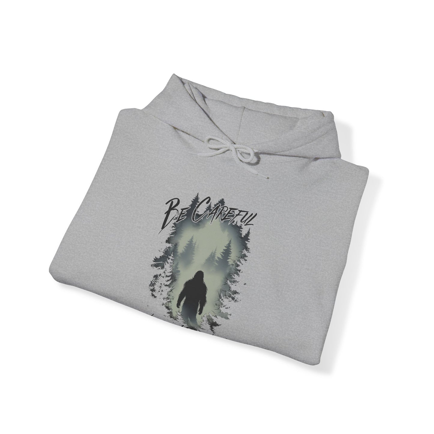 Be Careful Where You Wander | Bigfoot - Unisex Hooded Sweatshirt