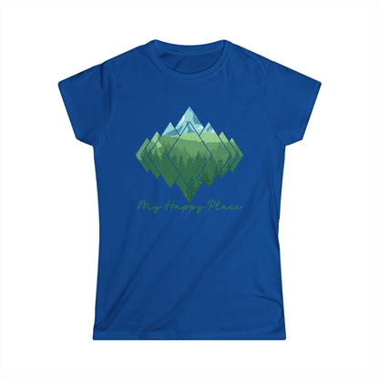 My Happy Place - Mountain Trees - Women's Softstyle Tee