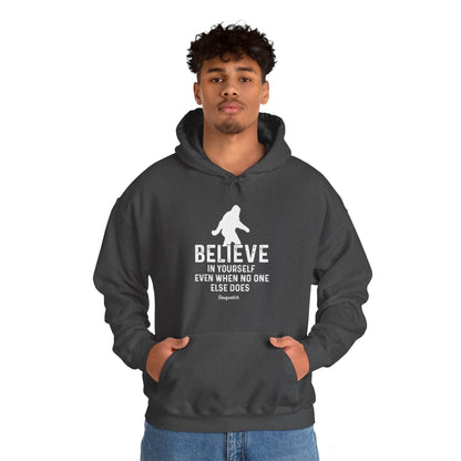 Believe In Yourself Bigfoot Hoodie - Unisex Heavy Blend™ Hooded Sweatshirt