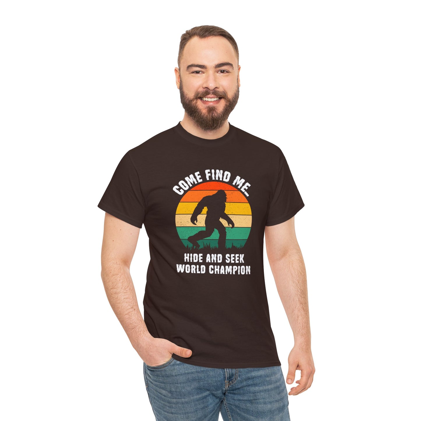 Hide And Seek Champion - Bigfoot - Adult Unisex Heavy Cotton Tee