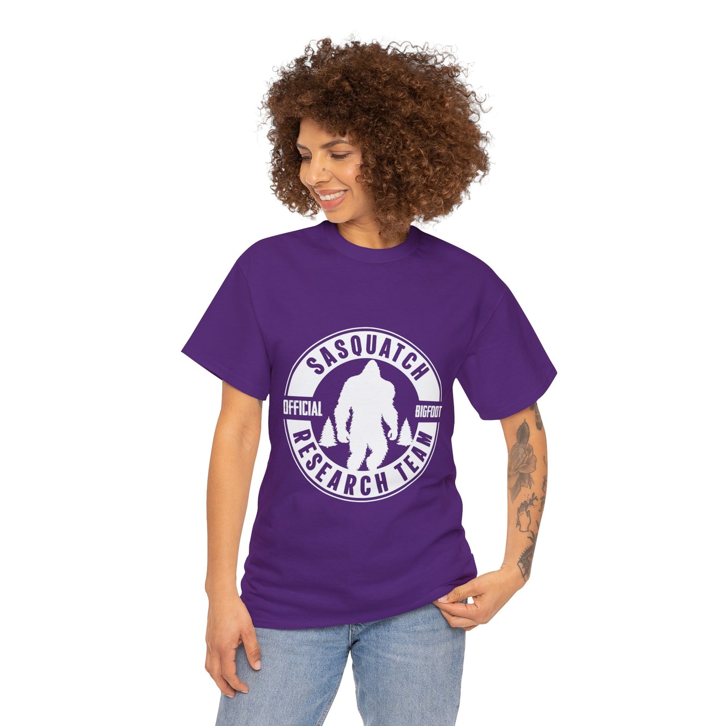 Sasquatch Research Team Official Bigfoot T-Shirt - Unisex Heavy Cotton Tee