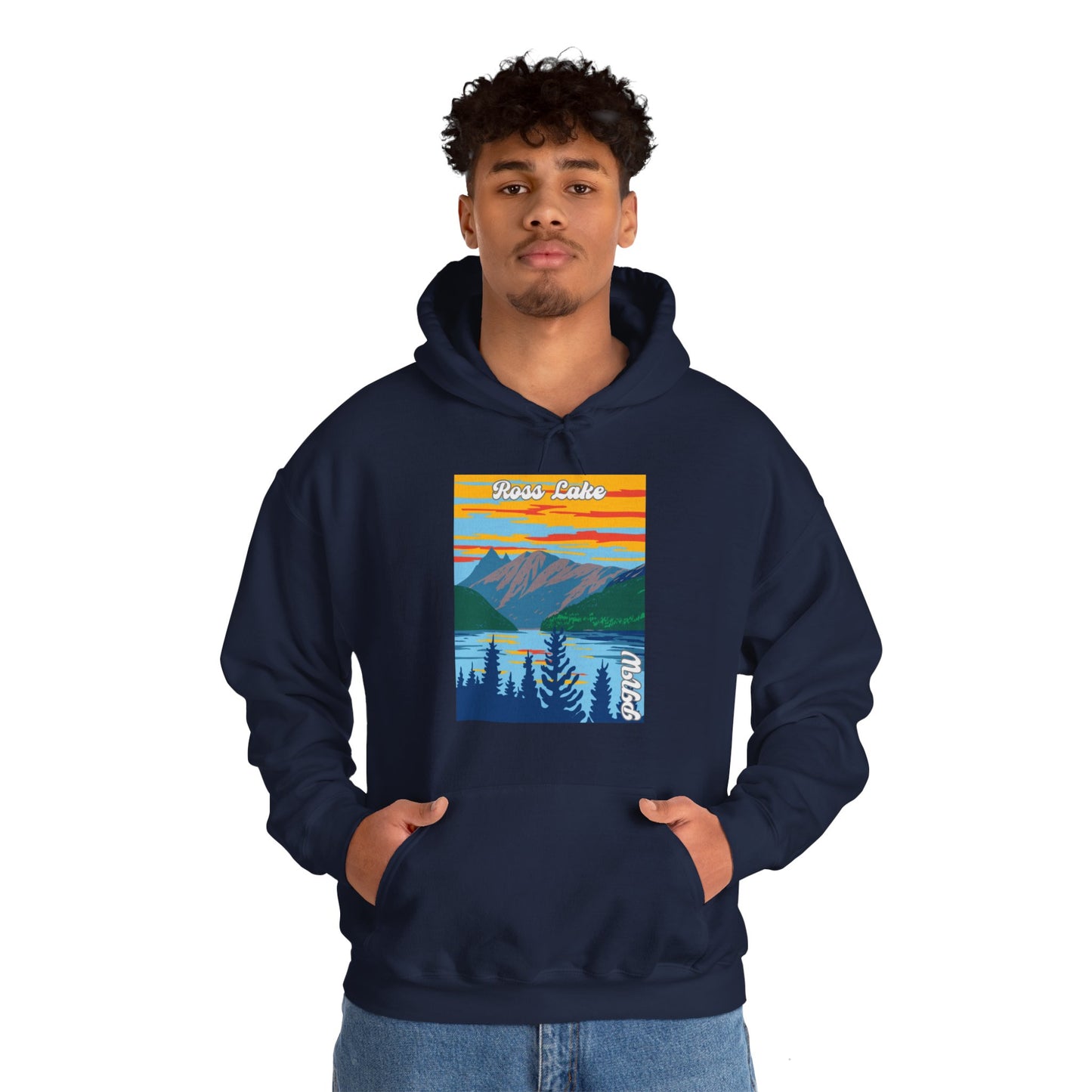 PNW Ross Lake Hoodie - Unisex Heavy Blend™ Hooded Sweatshirt