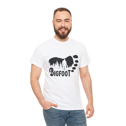 Bigfoot Footprint - Adult Unisex Heavy Cotton Tee