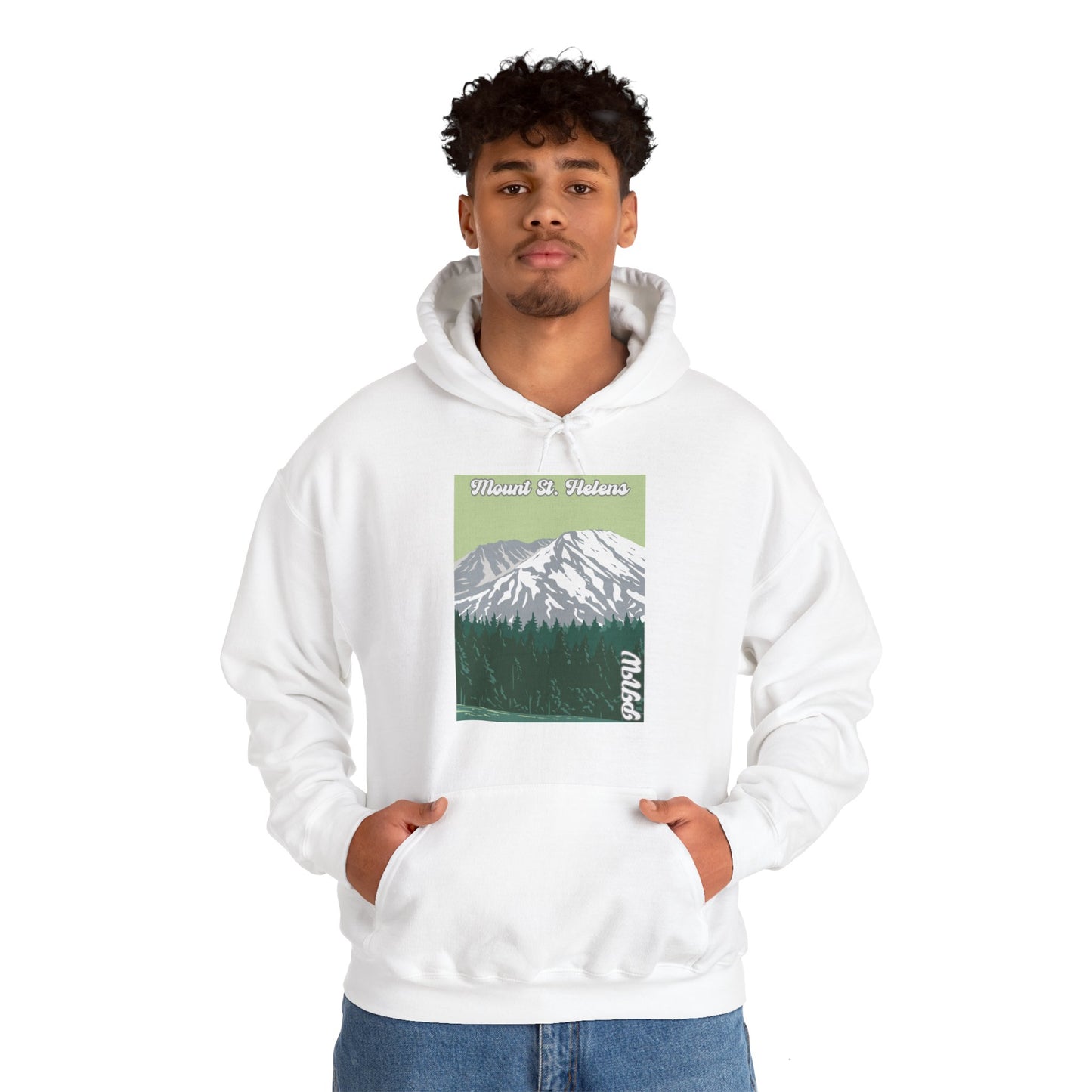 PNW Mount St. Helens Hoodie - Unisex Heavy Blend™ Hooded Sweatshirt